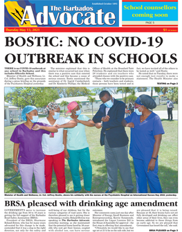 Bostic: No Covid-19 Outbreak in Schools