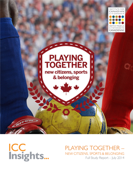 Playing Together – New Citizens, Sports & Belonging