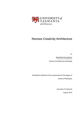 Kenosis Creativity Architecture