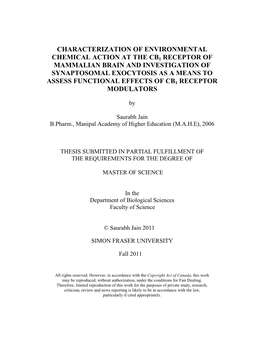 Characterization of Environmental Chemical