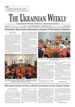 Shevchuk Family of Stryi Reflects on Election of New Church Leader