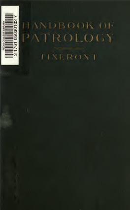 A Handbook of Patrology