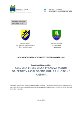 Celovita Energetska Prenova Javnih Objektov V Lasti Občine Duplek in Občine Hajdina