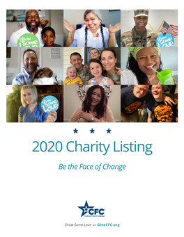 2020 Charity Listing CFC NCA