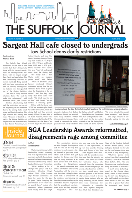 Sargent Hall Cafe Closed to Undergrads