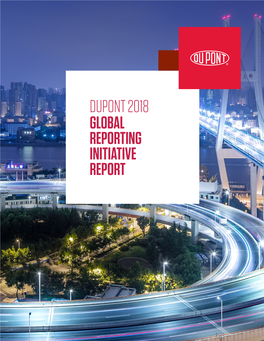 Dupont 2018 Global Reporting Initiative Report