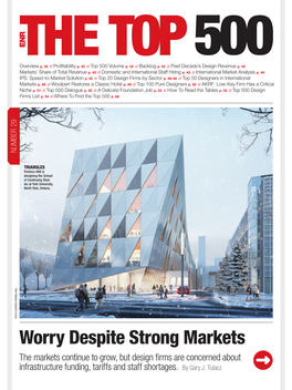 Worry Despite Strong Markets the Markets Continue to Grow, but Design Firms Are Concerned About Infrastructure Funding, Tariffs and Staff Shortages