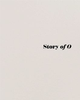Story of O Story of Drawings by Natalie Frank O Contents