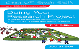 Doing Your Research Project, Judith Bell