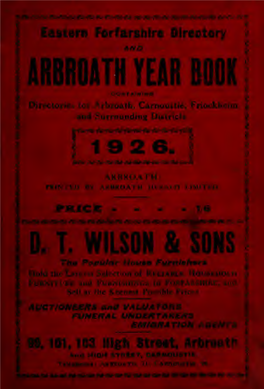 Arbroath Year Book 1926