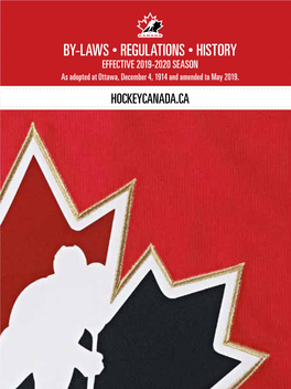 Hockey Canada By-Laws, Regulation & History