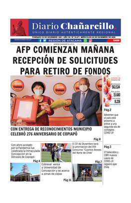 Afp Comienzan Mañana Recepción De Solicitudes Para Retiro De Fondos