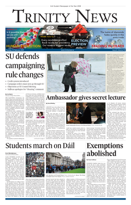 SU Defends Campaigning Rule Changes