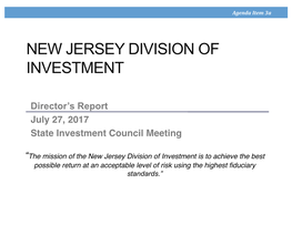 New Jersey Division of Investment