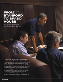 From Stanford to Spaso House