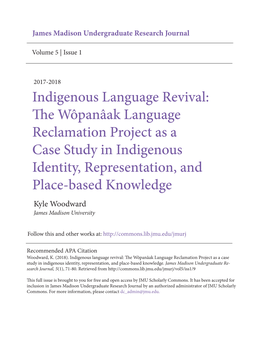 Indigenous Language Revival