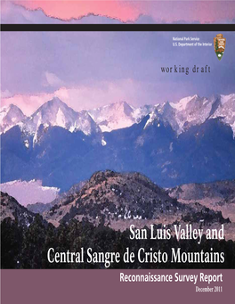 San Luis Valley and Central Sangre De Cristo Mountains
