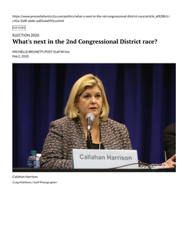 What's Next in the 2Nd Congressional District Race?