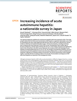 Increasing Incidence of Acute Autoimmune Hepatitis