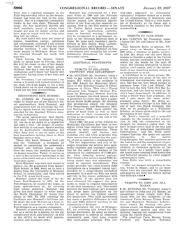 Congressional Record—Senate S906