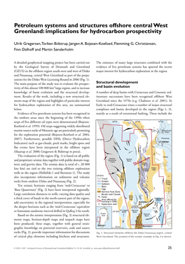 Petroleum Systems and Structures Offshore Central West Greenland: Implications for Hydrocarbon Prospectivity