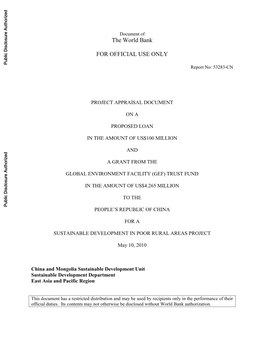 World Bank Document