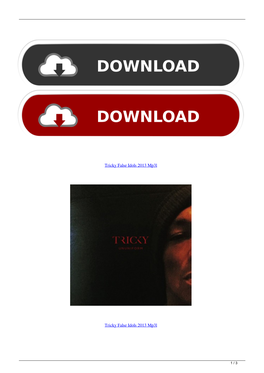 Tricky False Idols 2013 Mp3l