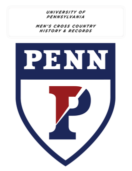 University of Pennsylvania Men's Cross Country