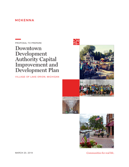 Downtown Development Authority Capital Improvement and Development Plan