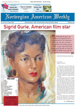 Sigrid Gurie, American Film Star