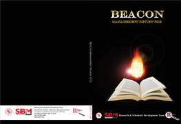 Beacon Manag Ement R E Vie W 20 1 3 SIBM PUNE