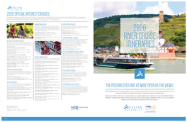 2020 River Cruise Itineraries