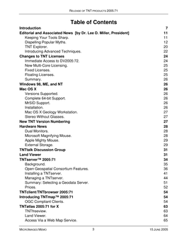 Table of Contents Introduction 7 Editorial and Associated News [By Dr