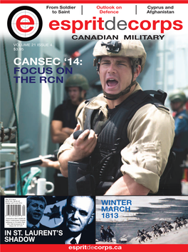 Volume 21 Issue 4 $3.95 Cansec ‘14: Focus on the Rcn