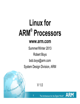 Linux for ARM Processors