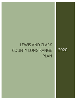 Lewis and Clark County Long Range Plan 2020