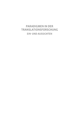 Übersetzen, (Un)Treue Und Geschlechterrollen in Einer Kurzgeschichte Von Moacyr Scliar