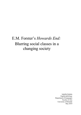 E.M. Forster's Howards