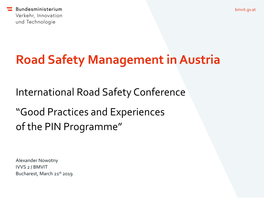 Road Safety Inspection (RSI) in Austria