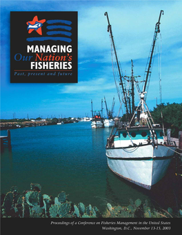 Managing Our Nation's Fisheries