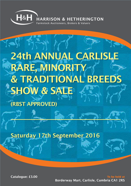 24Th ANNUAL CARLISLE RARE, MINORITY & TRADITIONAL