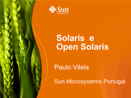 Solaris E Open Solaris
