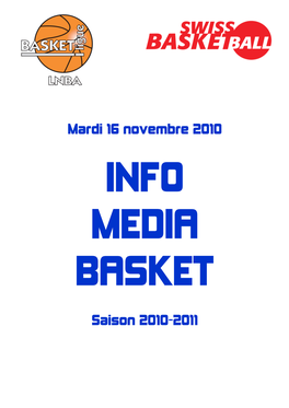 Mardi 16 Novembre 2010 Saison 2010-2011