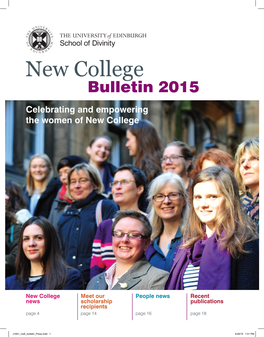 New College Bulletin 2015
