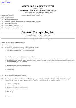 Sorrento Therapeutics, Inc