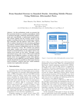 From Smashed Screens to Smashed Stacks: Attacking Mobile Phones Using Malicious Aftermarket Parts