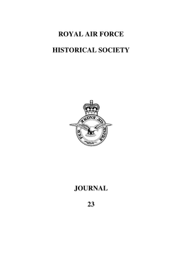 Royal Air Force Historical Society Journal 23