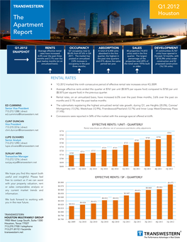 The Apartment Report