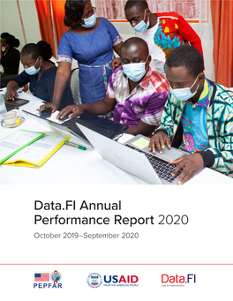 Data.FI Annual Performance Report 2020 October 2019–September 2020 Data.FI Annual Performance Report (APR) 2020