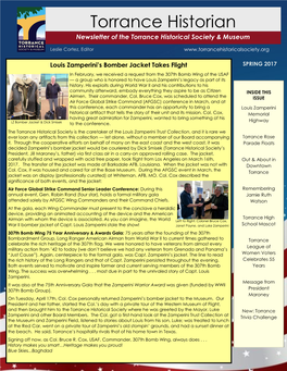 Torrance Historian Newsletter of the Torrance Historical Society & Museum